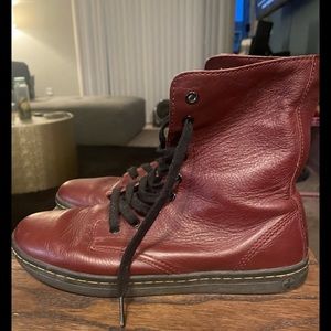 Dr. Martens Maroon Combat Boots